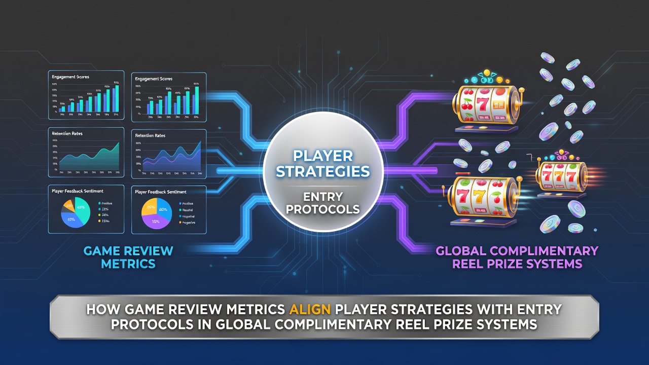 Global slot prize systems dashboard showing review metrics and entry protocol alignments