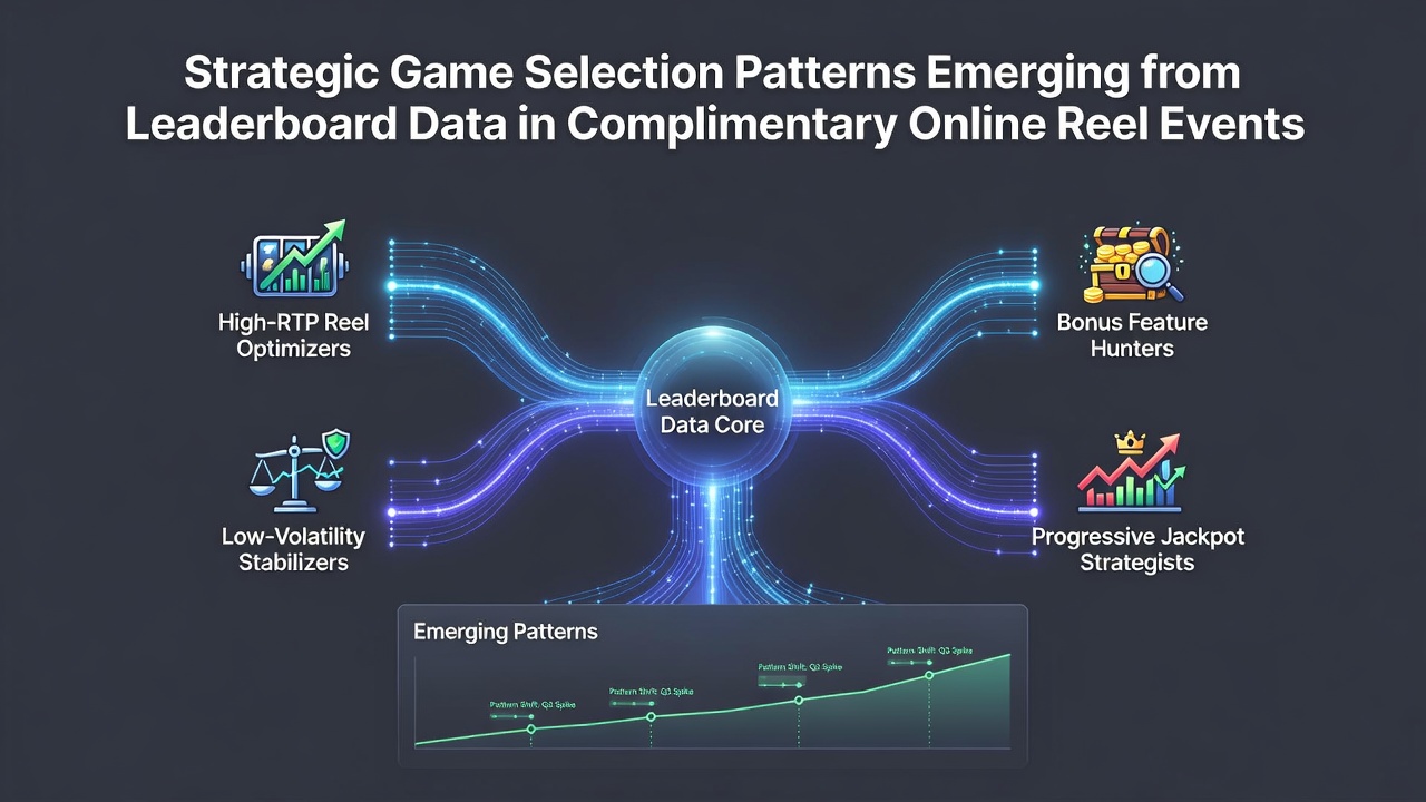 Visualization of leaderboard data highlighting game selection patterns across complimentary online reel competitions