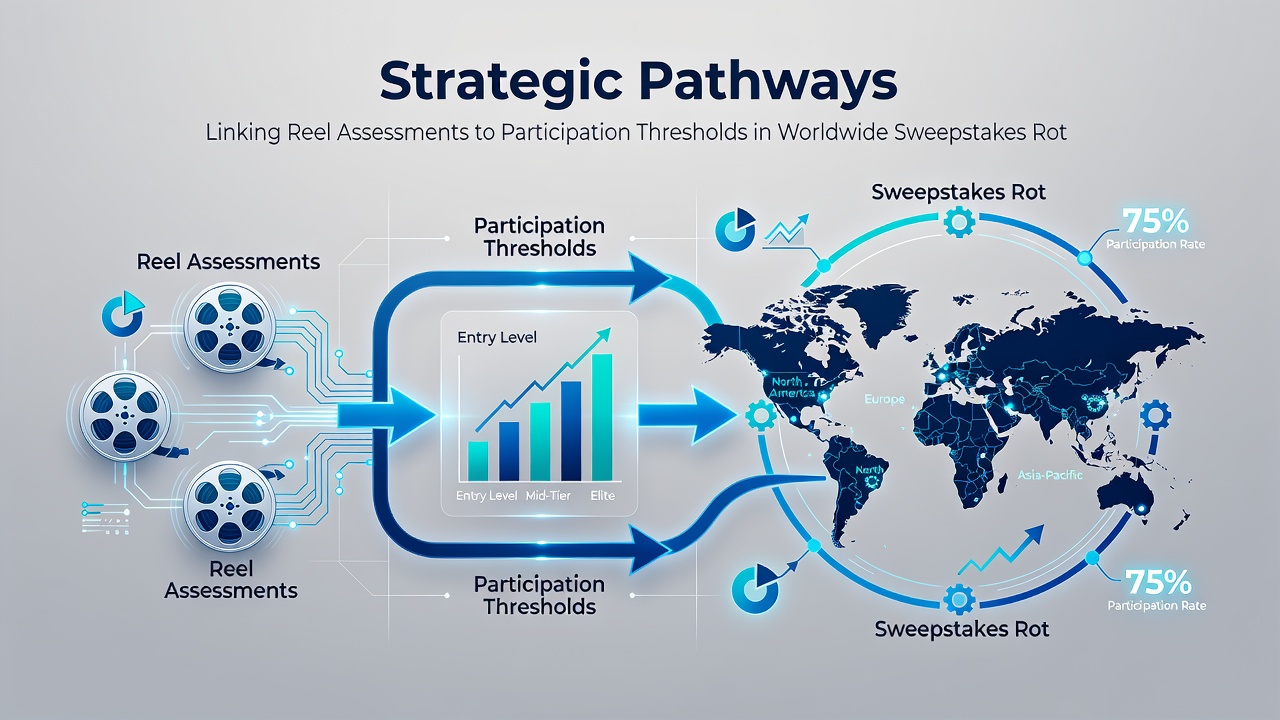Chart illustrating strategic connections between reel volatility data and sweepstakes entry criteria across international platforms